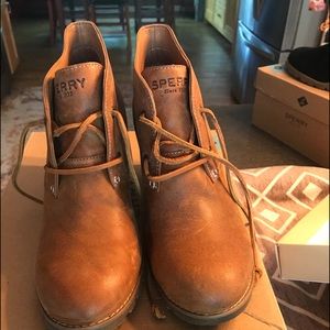 , brown ankle boots. Brand new , never worn